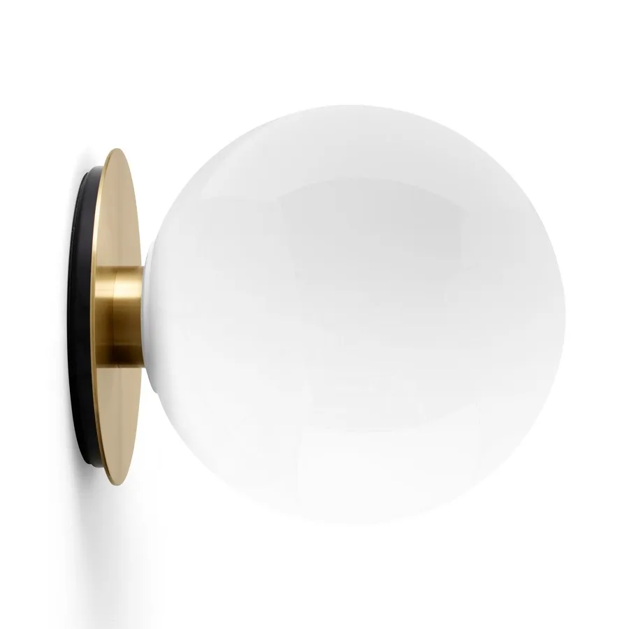 TR table/wall lamp brass, Polished opal glass Audo Copenhagen