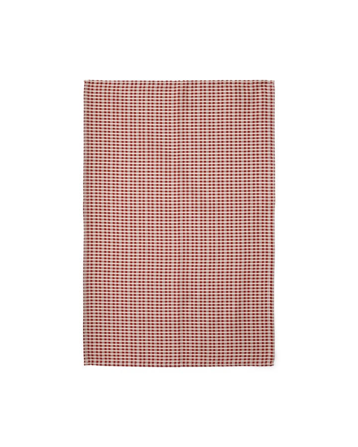 Troides kitchen towel 40x67 cm 2-pack - Burnt sienna-white - Audo Copenhagen