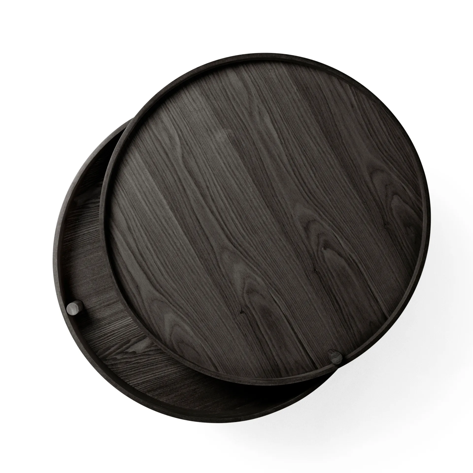 Turning table, Black-stained ash-bronze Audo Copenhagen