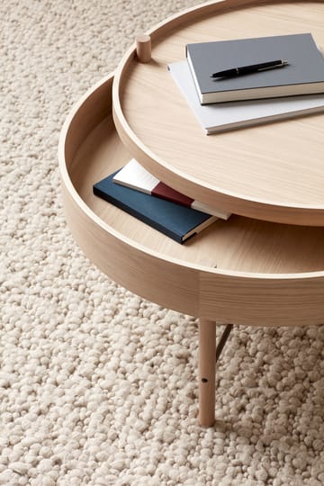 Turning table - natural oak-chrome - Audo Copenhagen