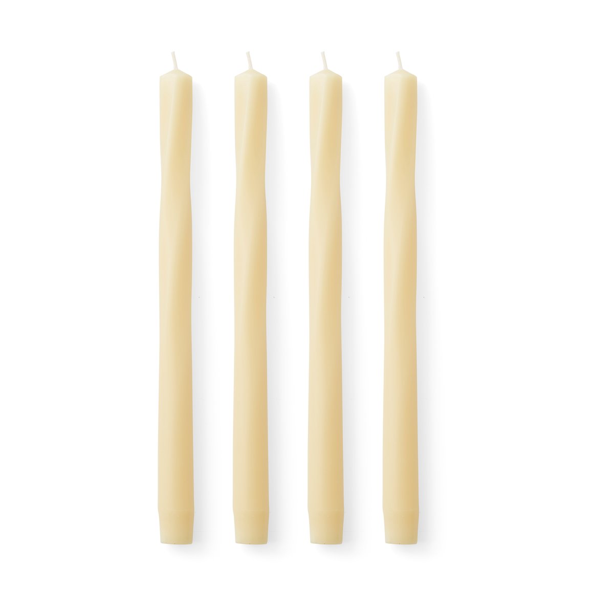 Audo Copenhagen Twist light30 cm 4-pack Ivory | Scandinavian Design | Candles | Beige