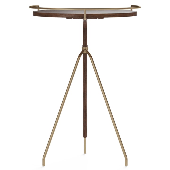 Umanoff side table wallnut-polished brass - 60 cm - Audo Copenhagen