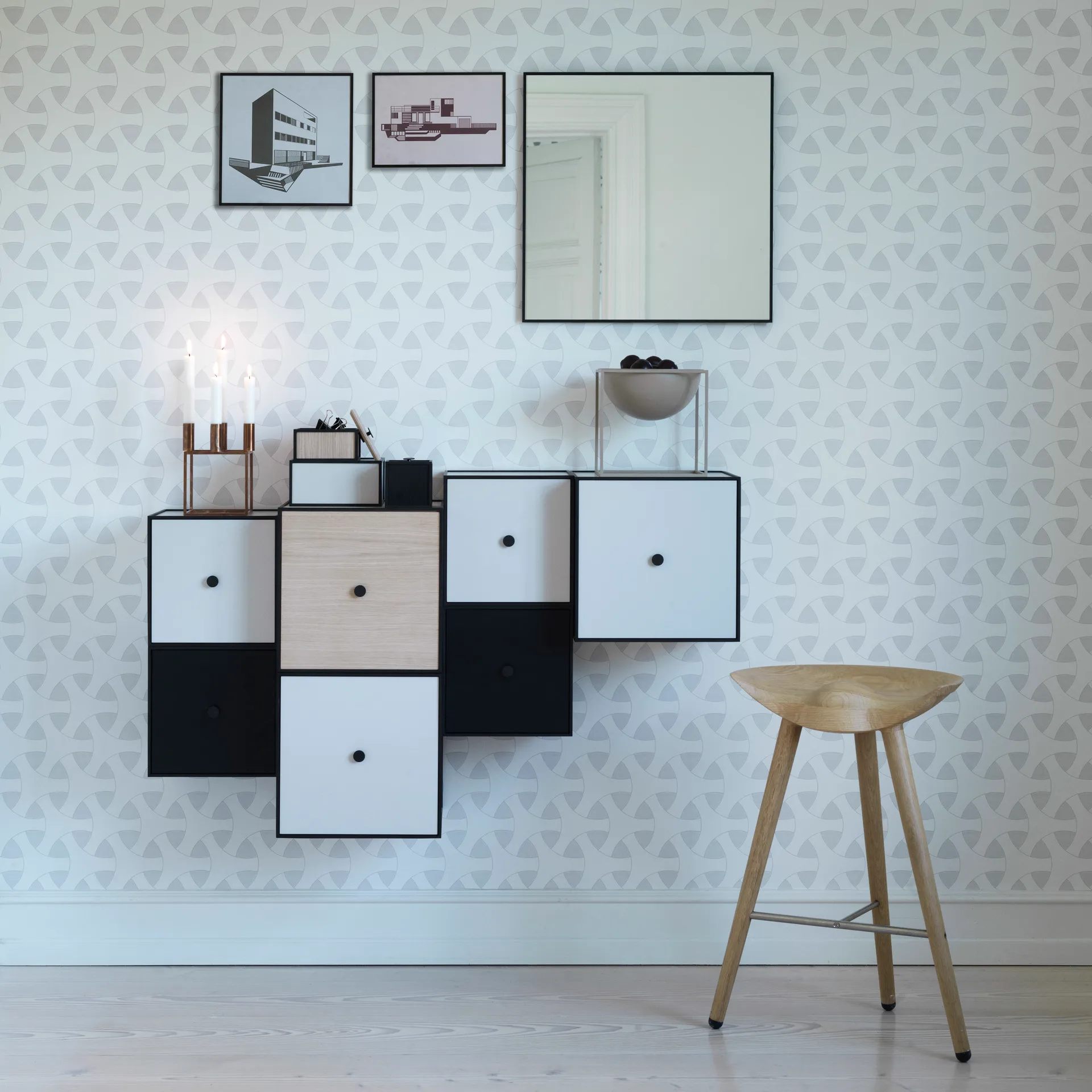 View mirror 56x56, black Audo Copenhagen