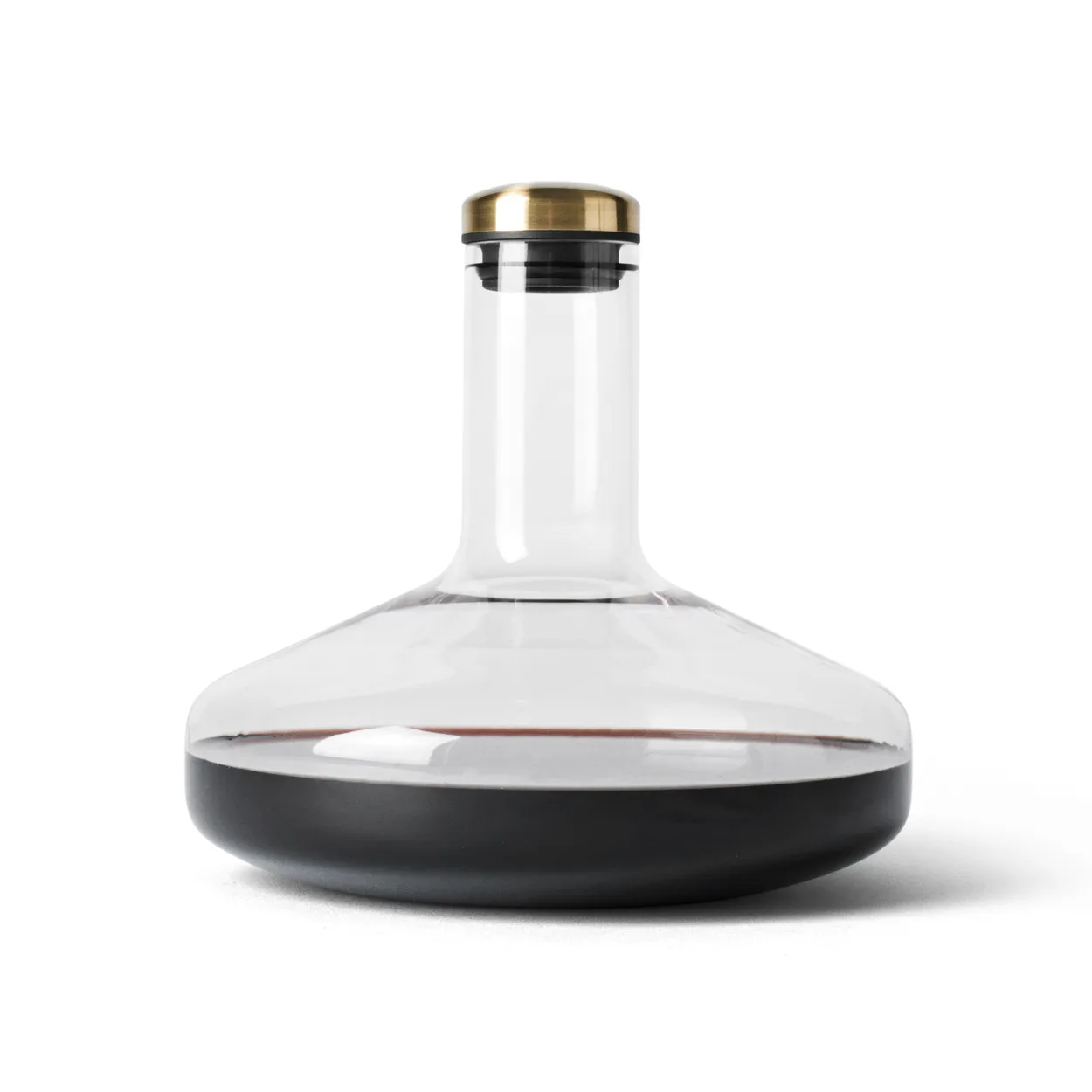 Audo Copenhagen Wine breather deluxe gold | Scandinavian Design | Wine carafes & Decanters | Transparent
