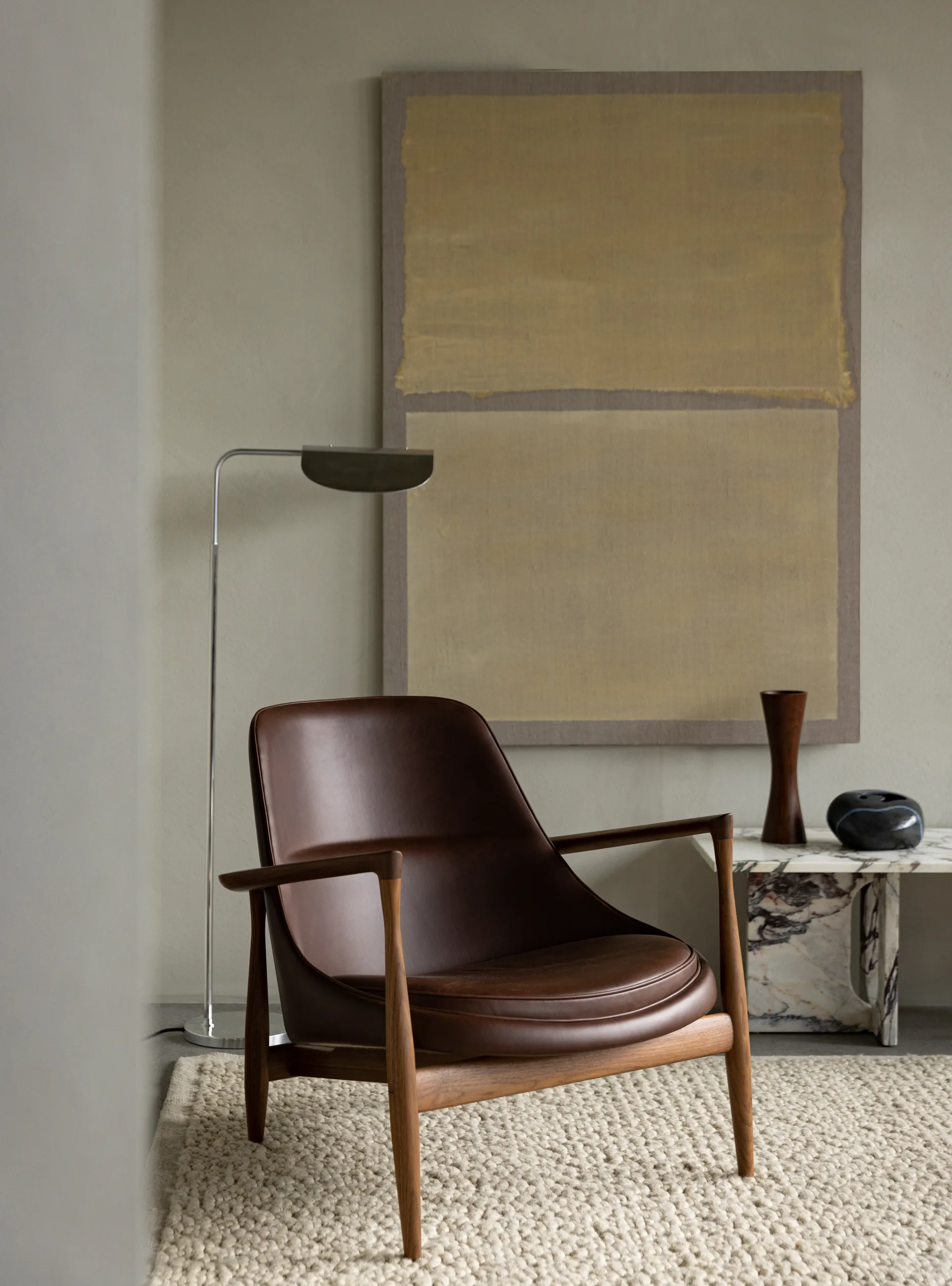 Wing floor lamp 84 cm, Aluminium Audo Copenhagen