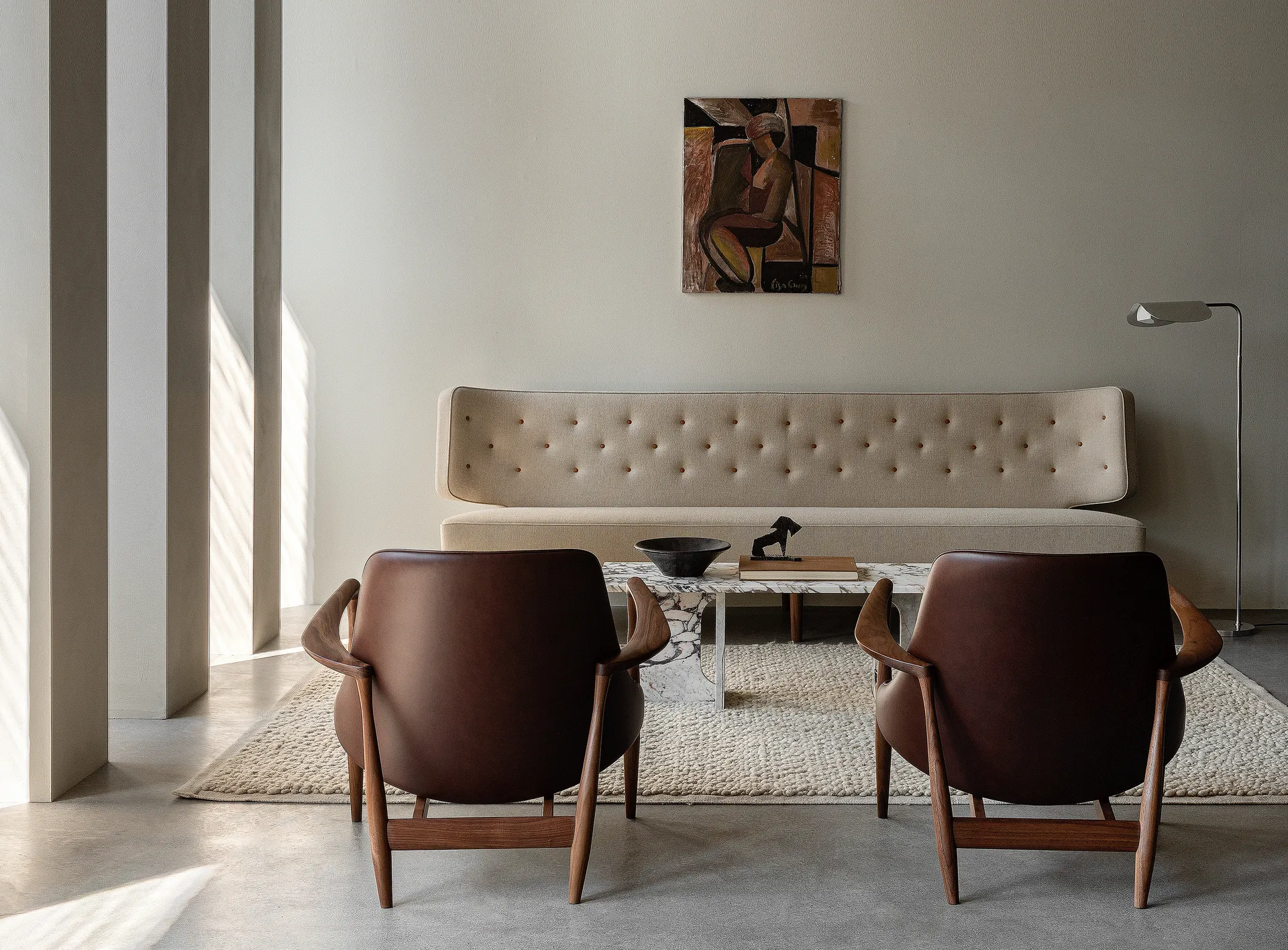 Wing floor lamp 84 cm, Aluminium Audo Copenhagen