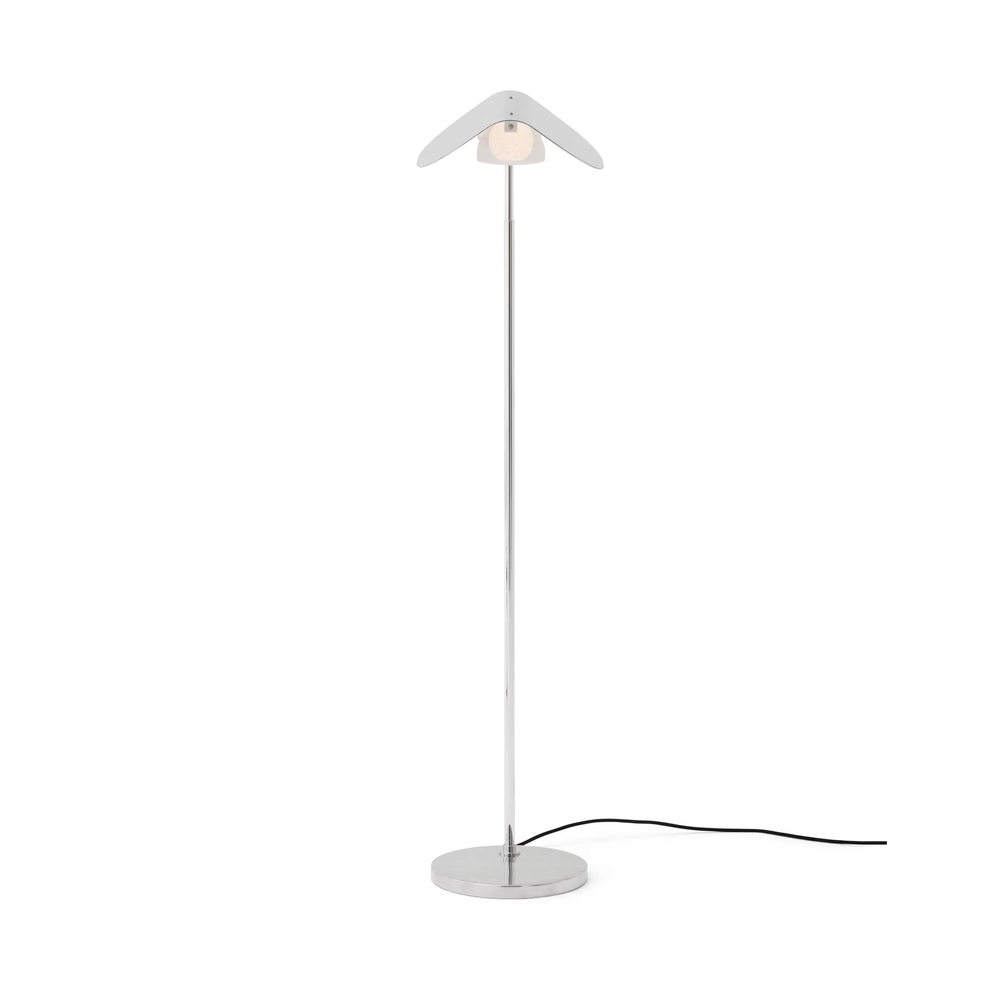 Wing floor lamp, Polished aluminum, 115 cm Audo Copenhagen