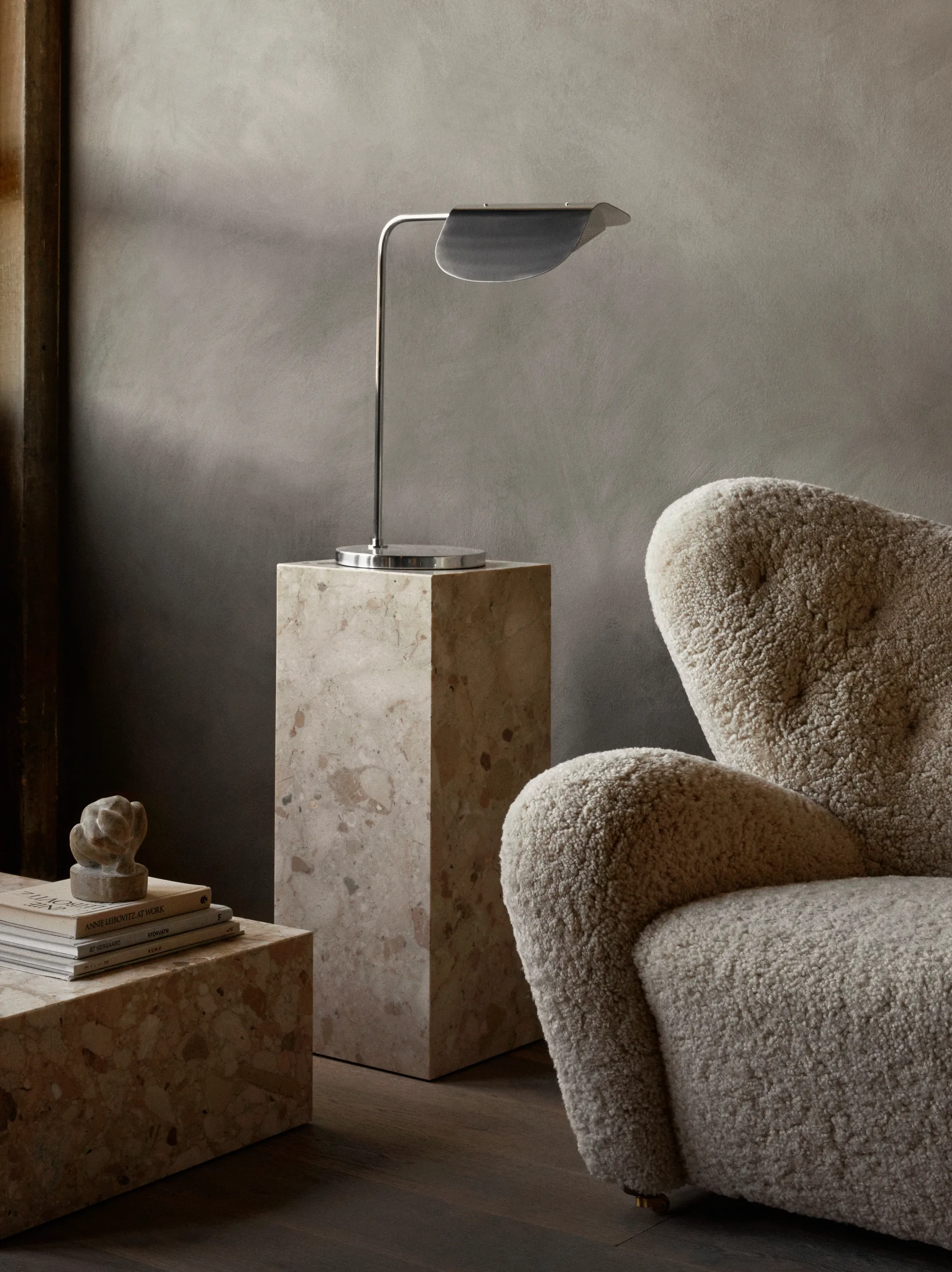 Wing table lamp 56 cm, Aluminium Audo Copenhagen