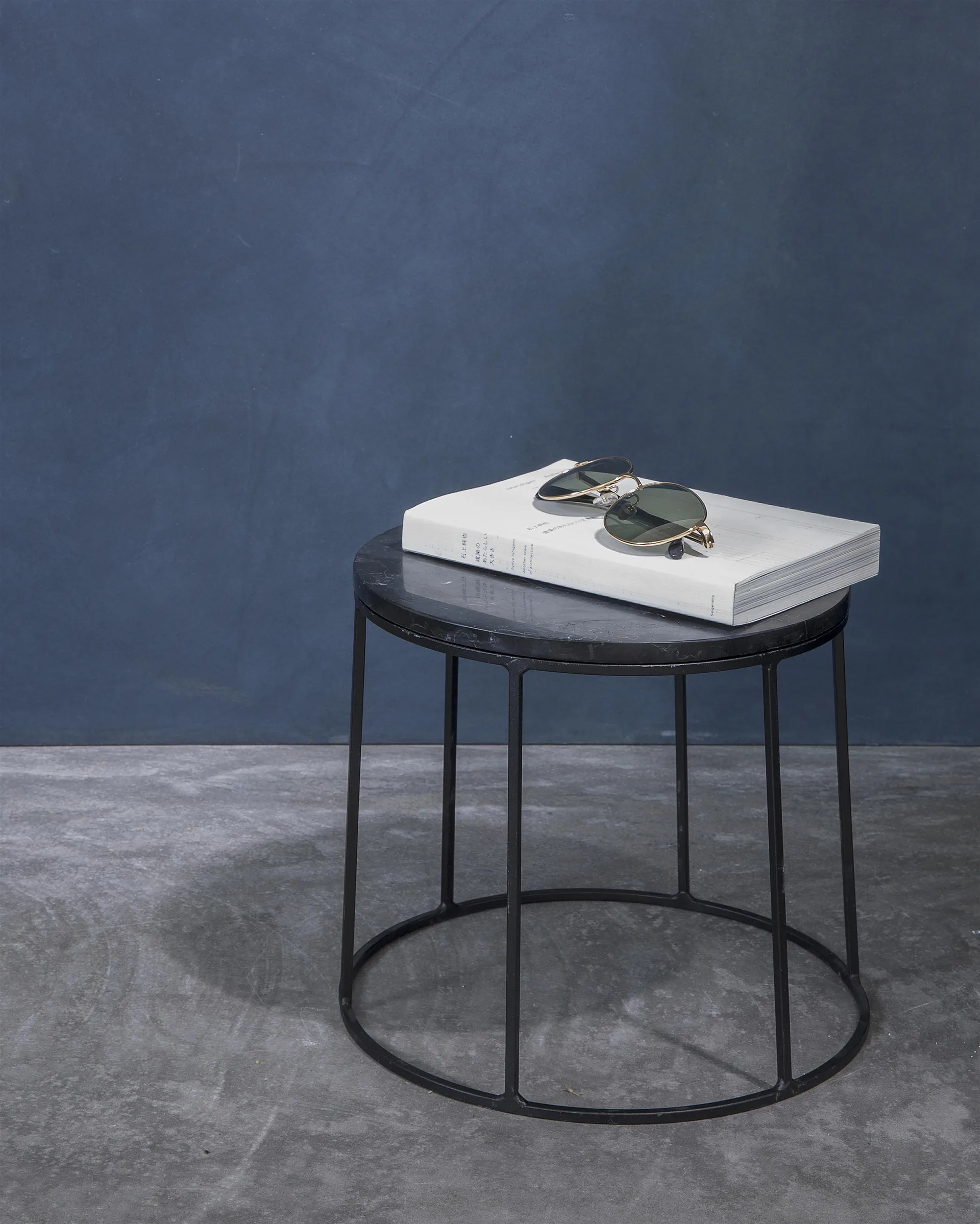 Wire table top, black marble Audo Copenhagen