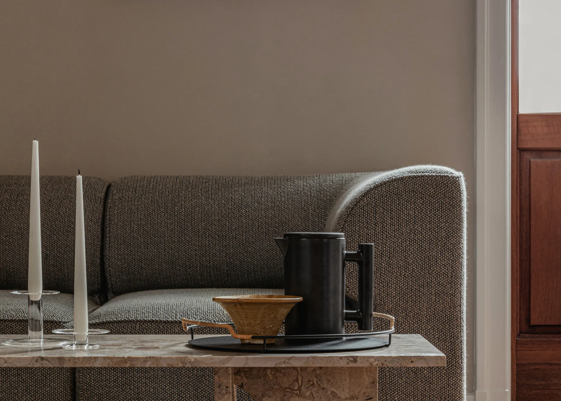 Yana coffee pot 1 liter, Dark glazed Audo Copenhagen