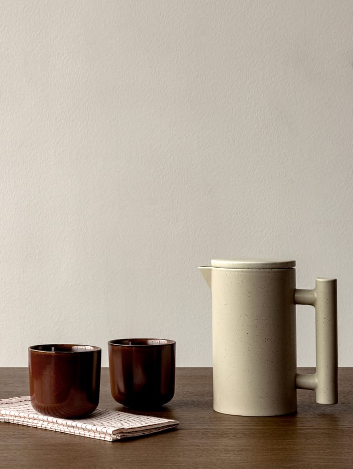 Yana coffee pot 1 liter, Grey glazed Audo Copenhagen