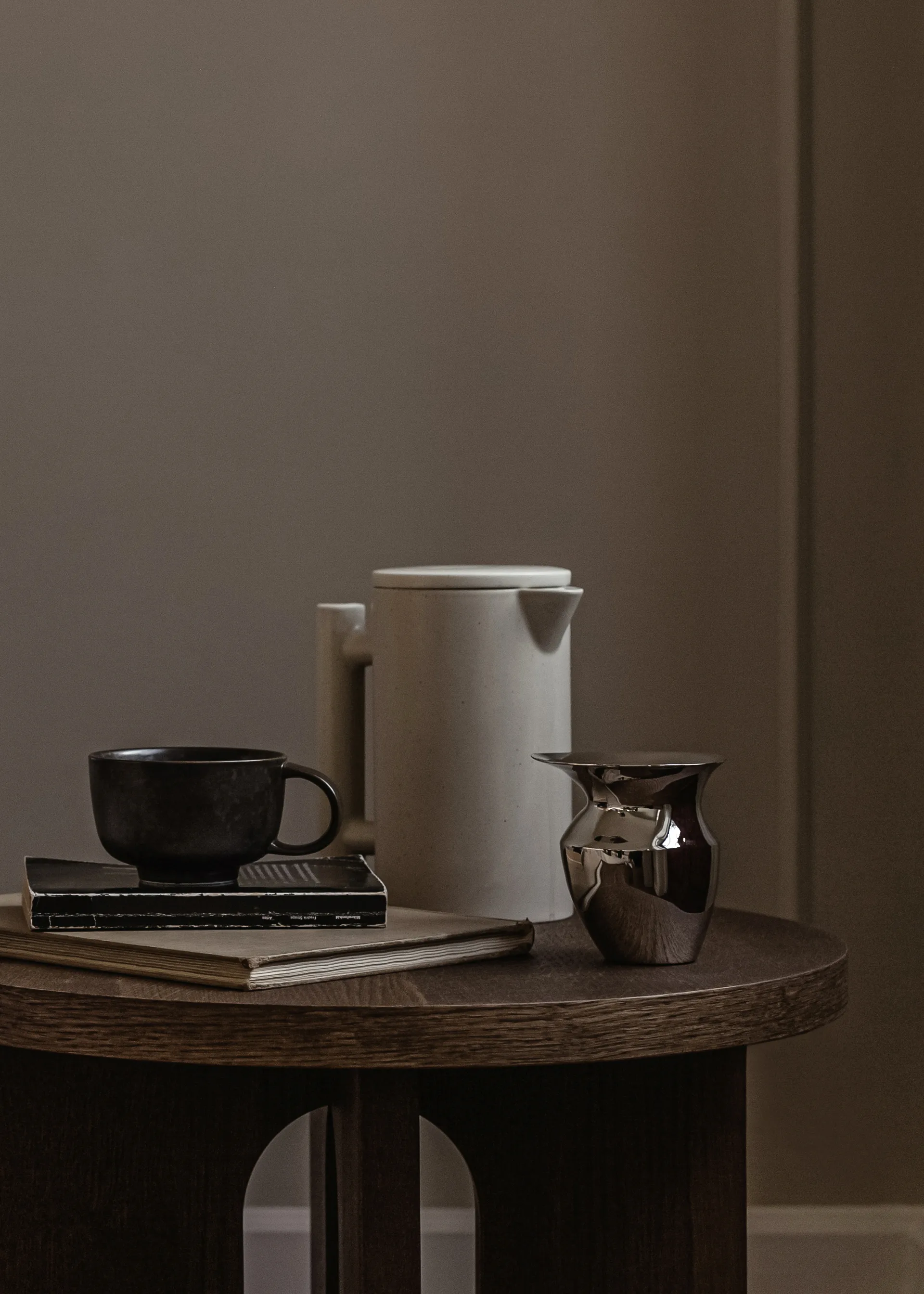 Yana coffee pot 1 liter, Grey glazed Audo Copenhagen