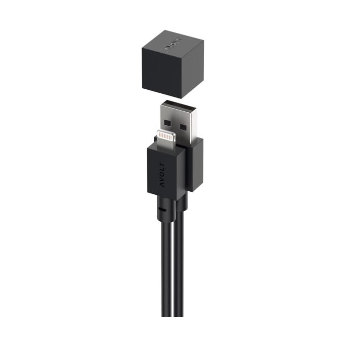 Avolt Cable 1 USB-A to Lightning 1.7 m Black