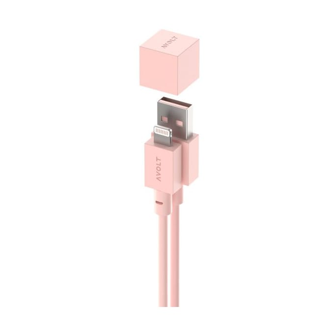 Cable 1 USB-A to Lightning 1.7 m, Pink Avolt