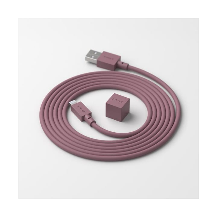 Cable 1 USB-A to Lightning 1.7 m, Rusty red Avolt