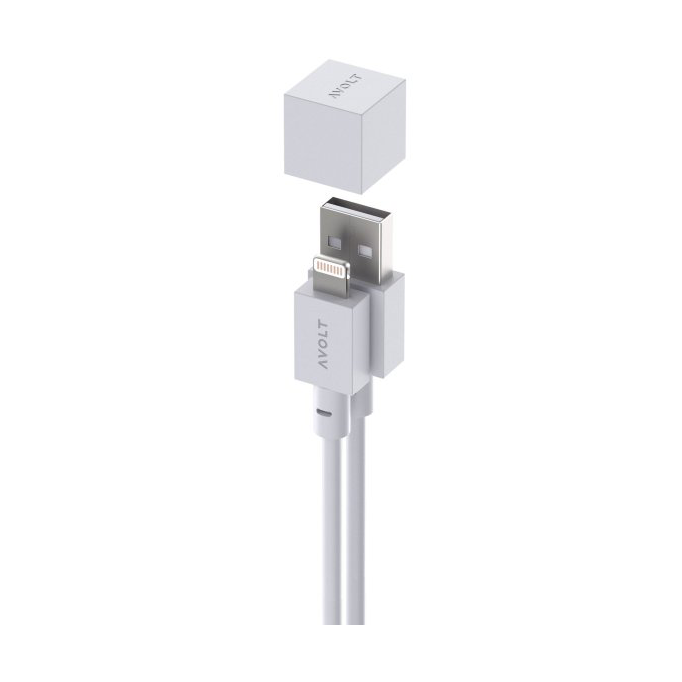 Avolt Cable 1 USB-A to Lightning 1.7 m White