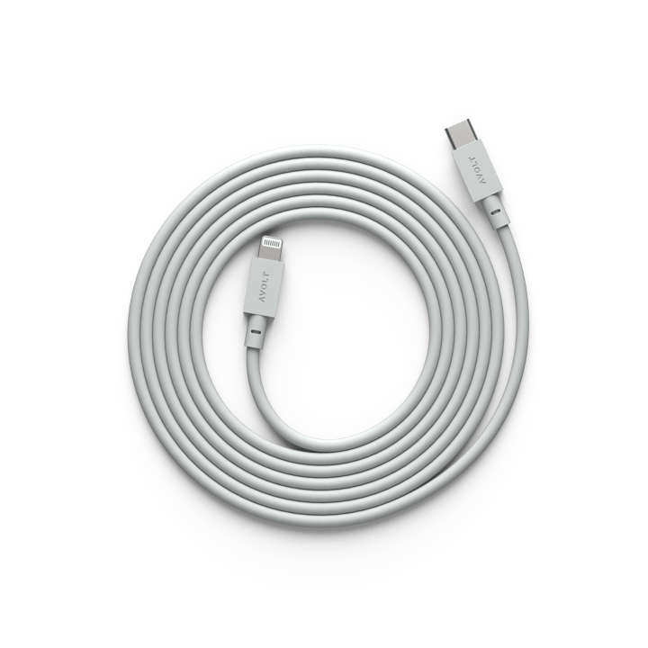 Cable 1 USB C to Lightning charging cable 2m - Gotland Gray - Avolt