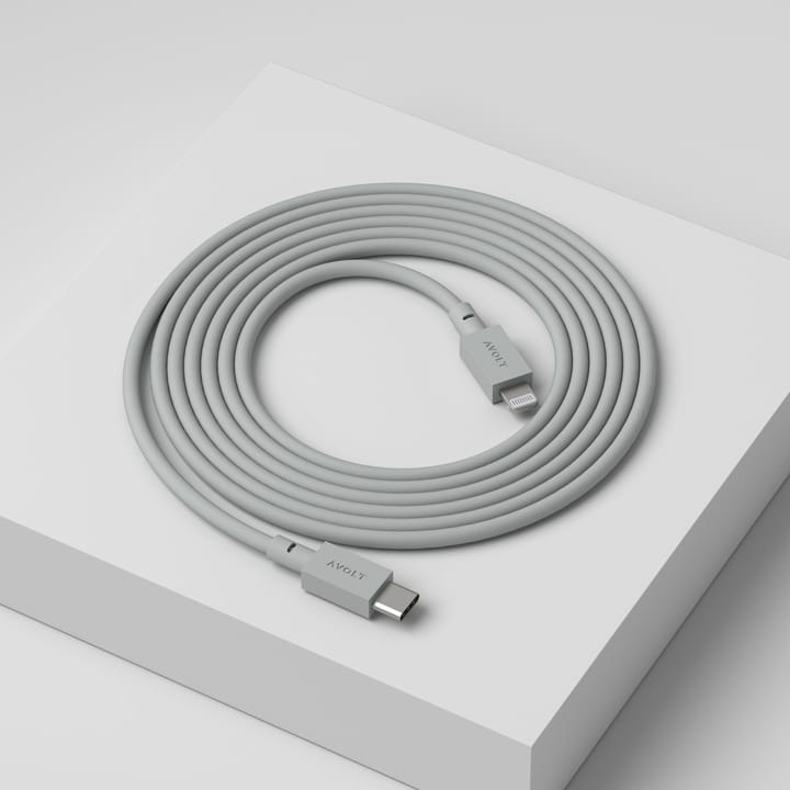 Cable 1 USB C to Lightning charging cable 2m, Gotland Gray Avolt