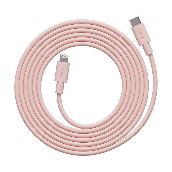Cable 1 USB C to Lightning charging cable 2m - New Pink - Avolt