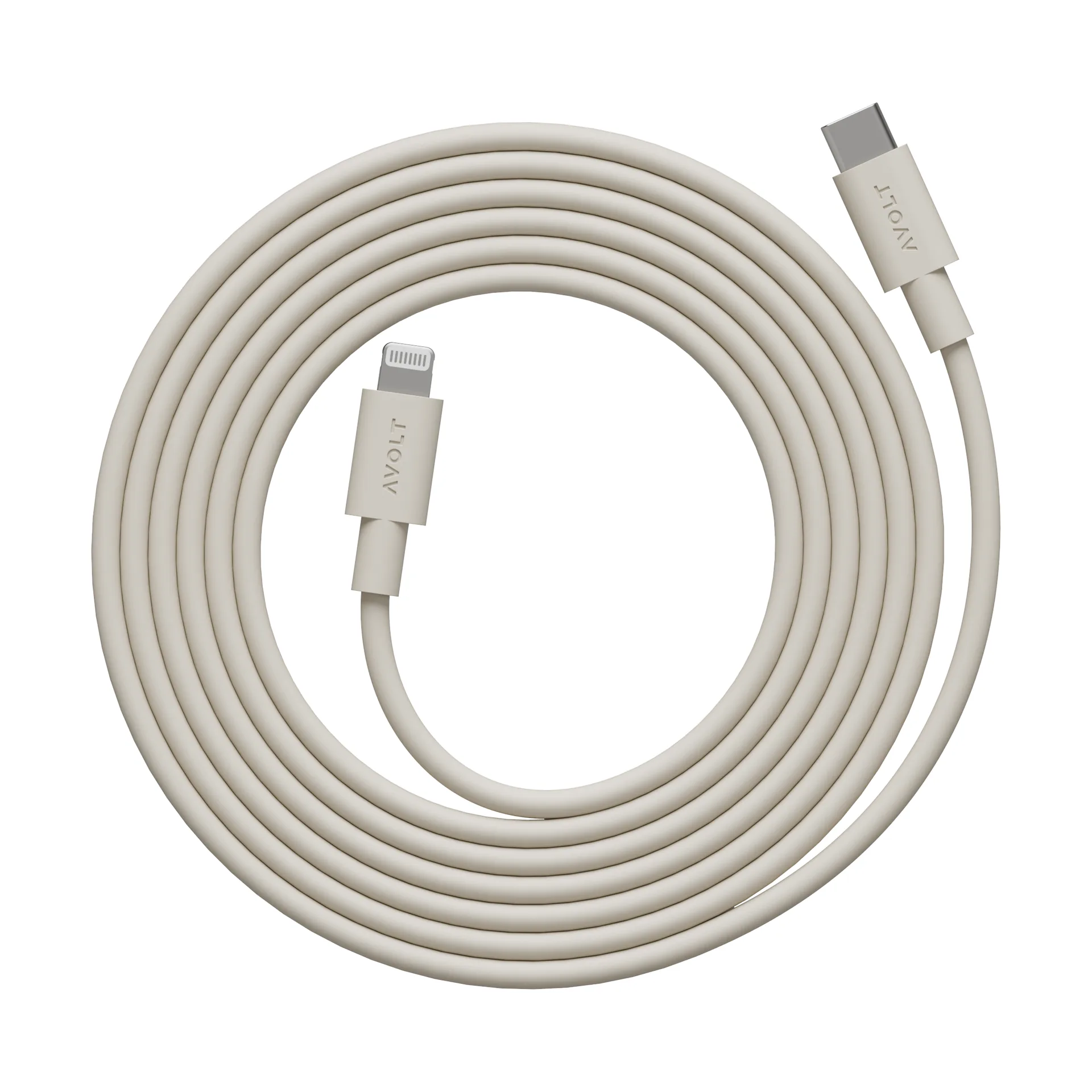 Cable 1 USB C to Lightning charging cable 2m, Nomad Sand Avolt