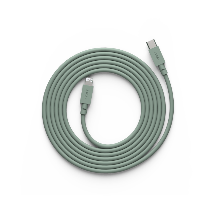 Cable 1 USB C to Lightning charging cable 2m - Oak Green - Avolt