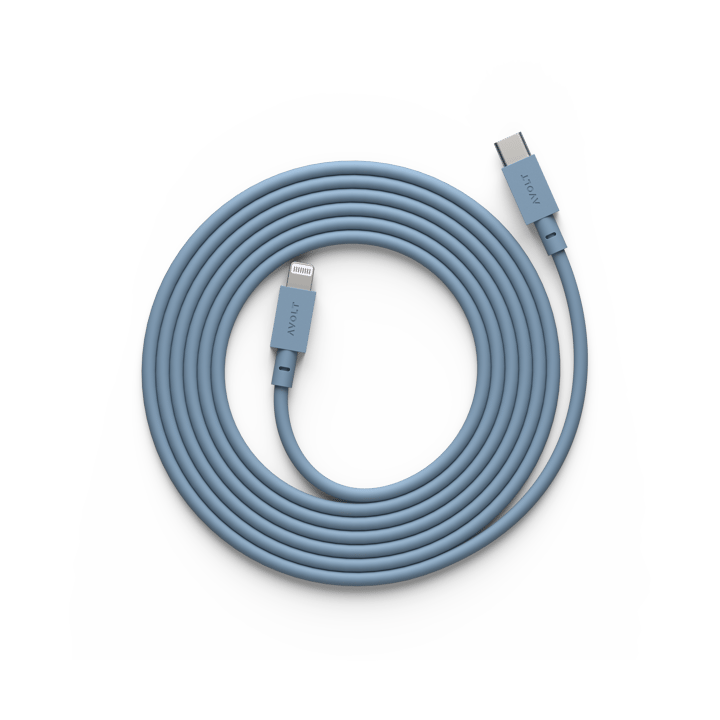 Cable 1 USB C to Lightning charging cable 2m - Shark Blue - Avolt