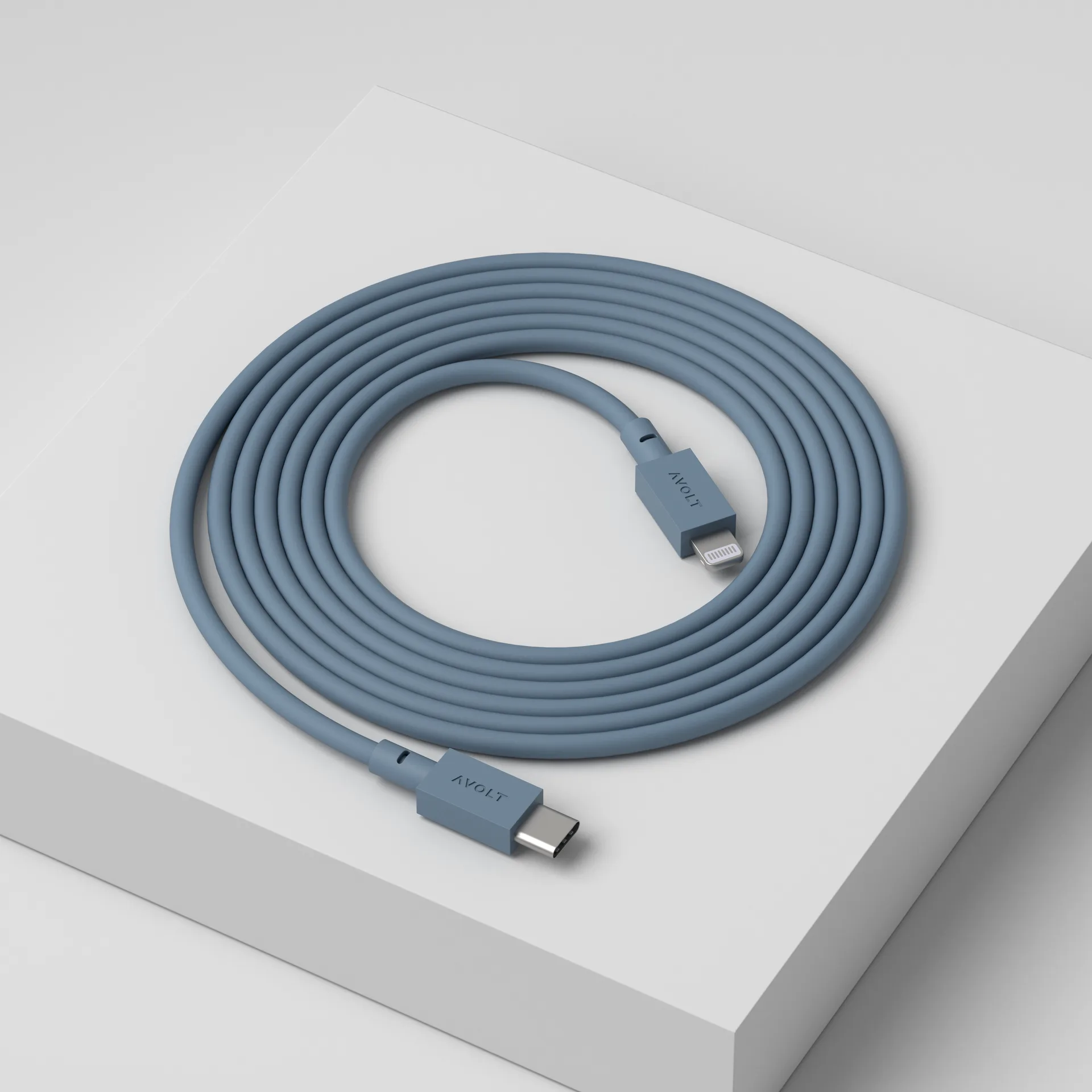 Cable 1 USB C to Lightning charging cable 2m, Shark Blue Avolt