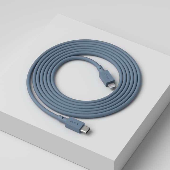 Cable 1 USB C to Lightning charging cable 2m, Shark Blue Avolt