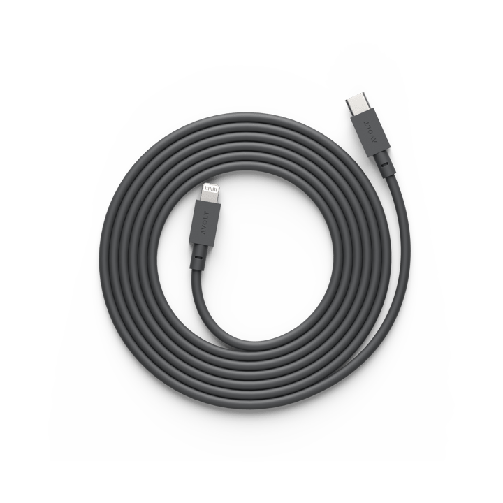 Cable 1 USB C to Lightning charging cable 2m - Stockholm Black - Avolt