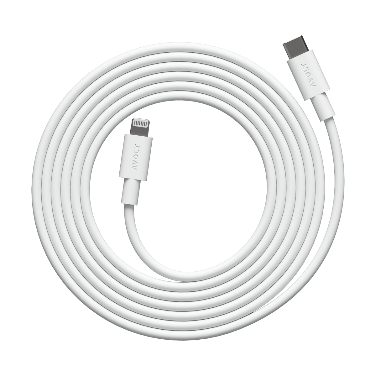 Avolt Cable 1 USB C to Lightning charging cable 2m White Martinelli Luce Edition