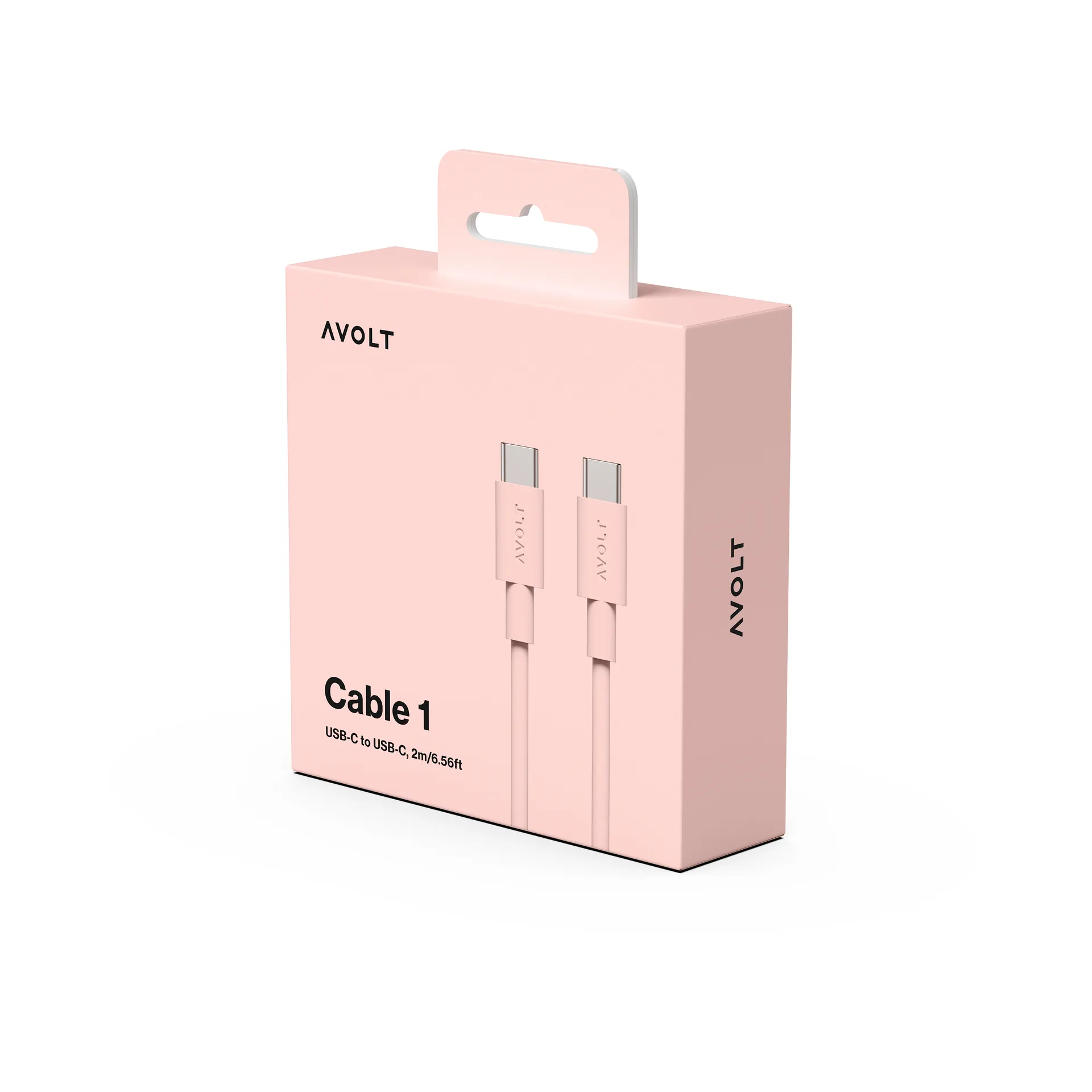 Cable 1 USB-C to USB-C charging cable 2 m, New Pink Avolt