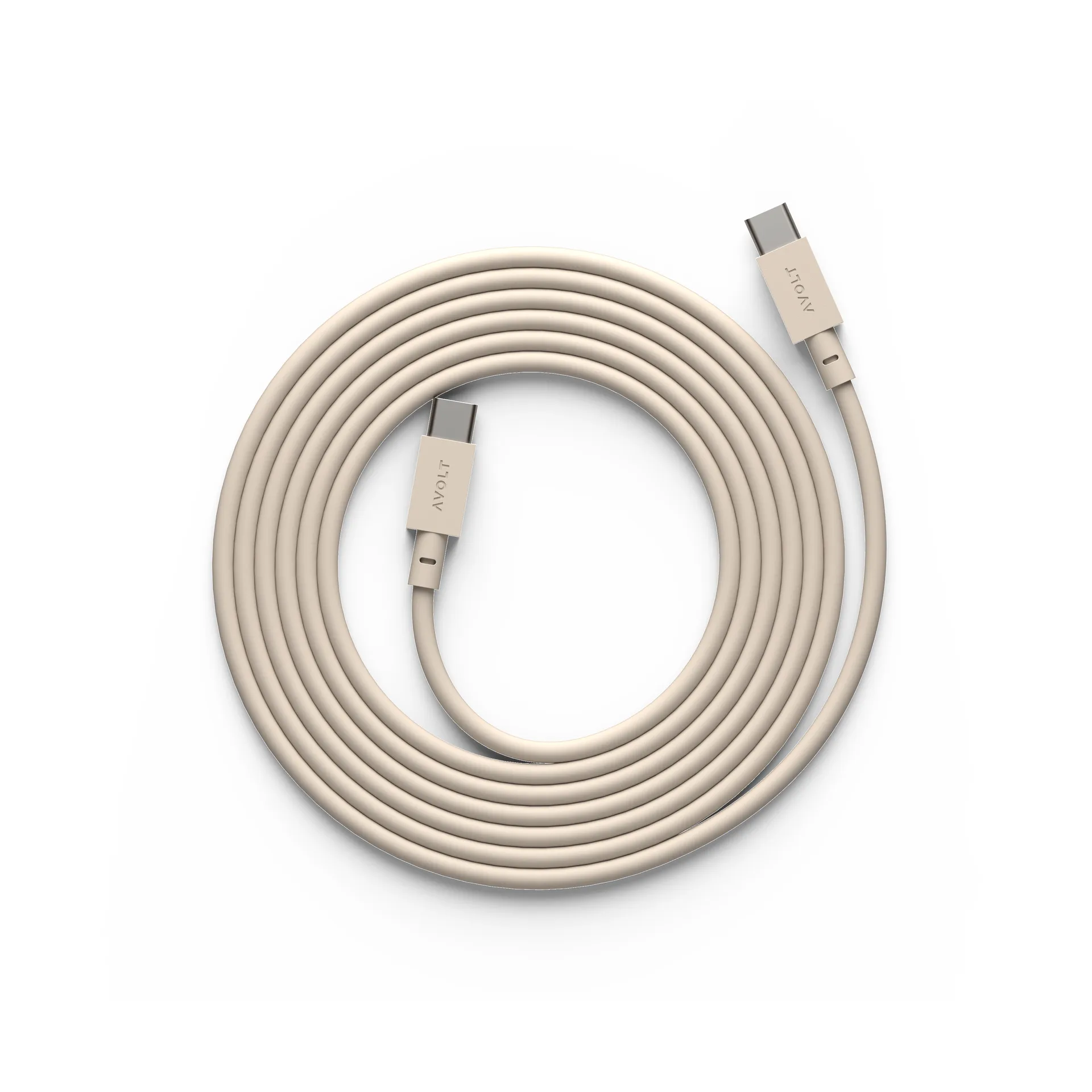 Cable 1 USB-C to USB-C charging cable 2 m, Nomad sand Avolt