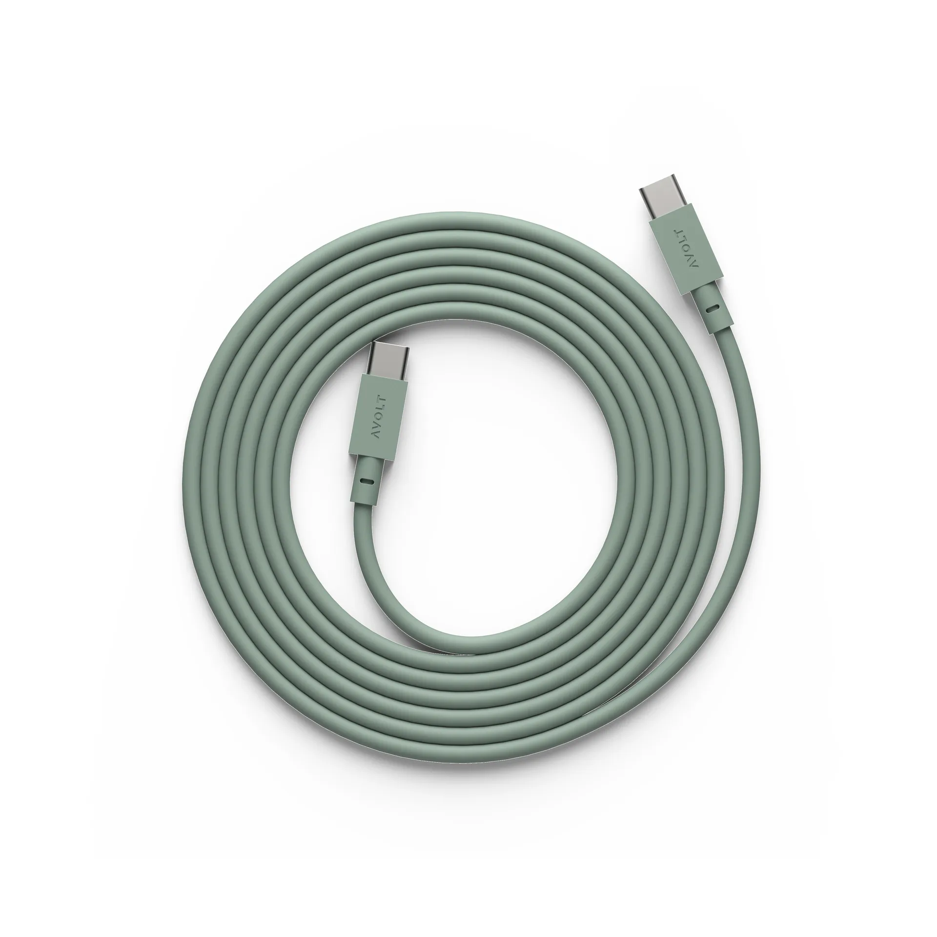 Cable 1 USB-C to USB-C charging cable 2 m, Oak green Avolt