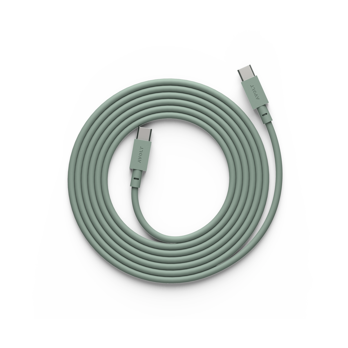 Avolt Cable 1 USB-C to USB-C charging cable 2 m Oak green