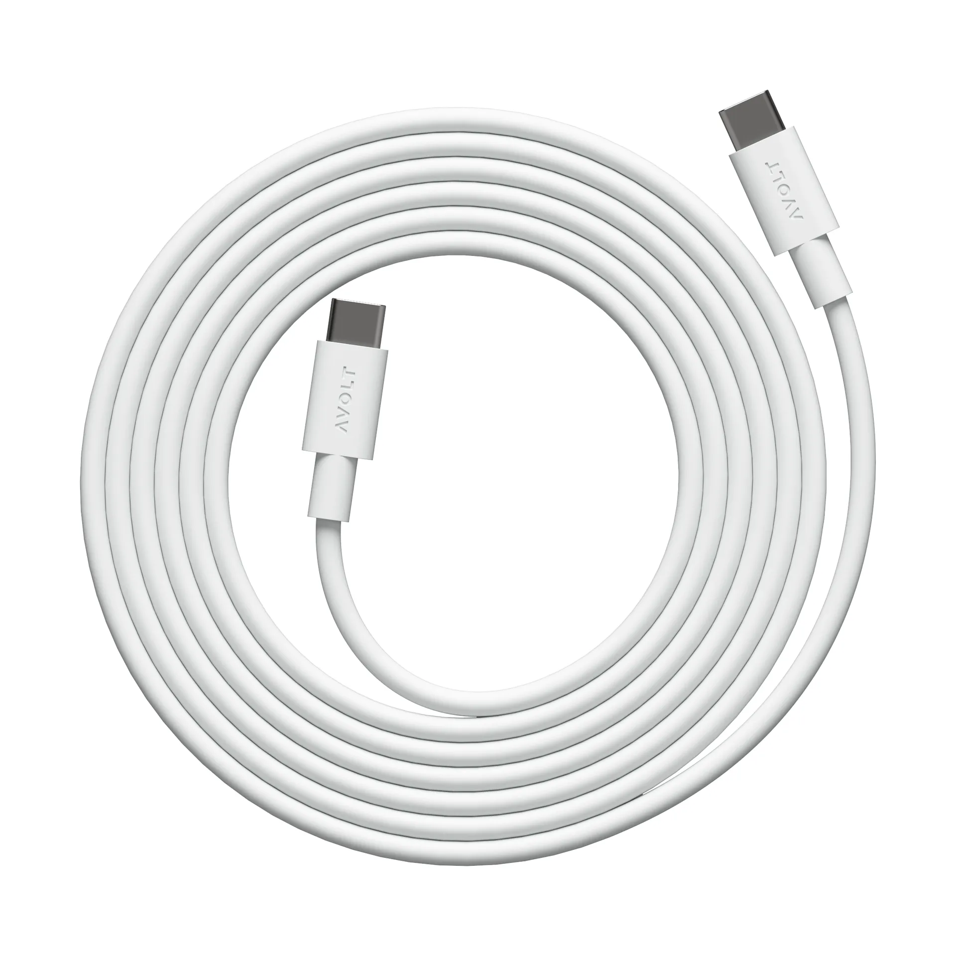 Cable 1 USB-C to USB-C charging cable 2 m, White Martinelli Luce Edition Avolt