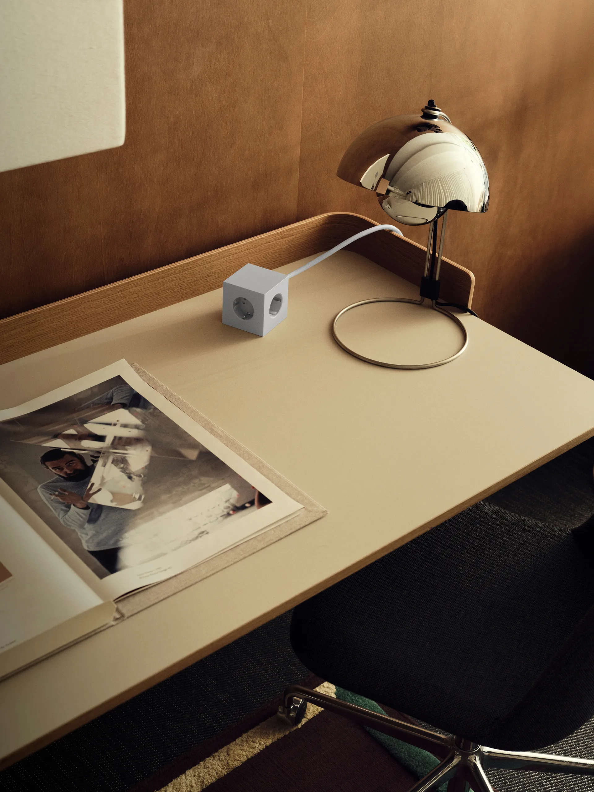 Square 1 power strip USB-C 30W 3 m, Gotland Gray Avolt