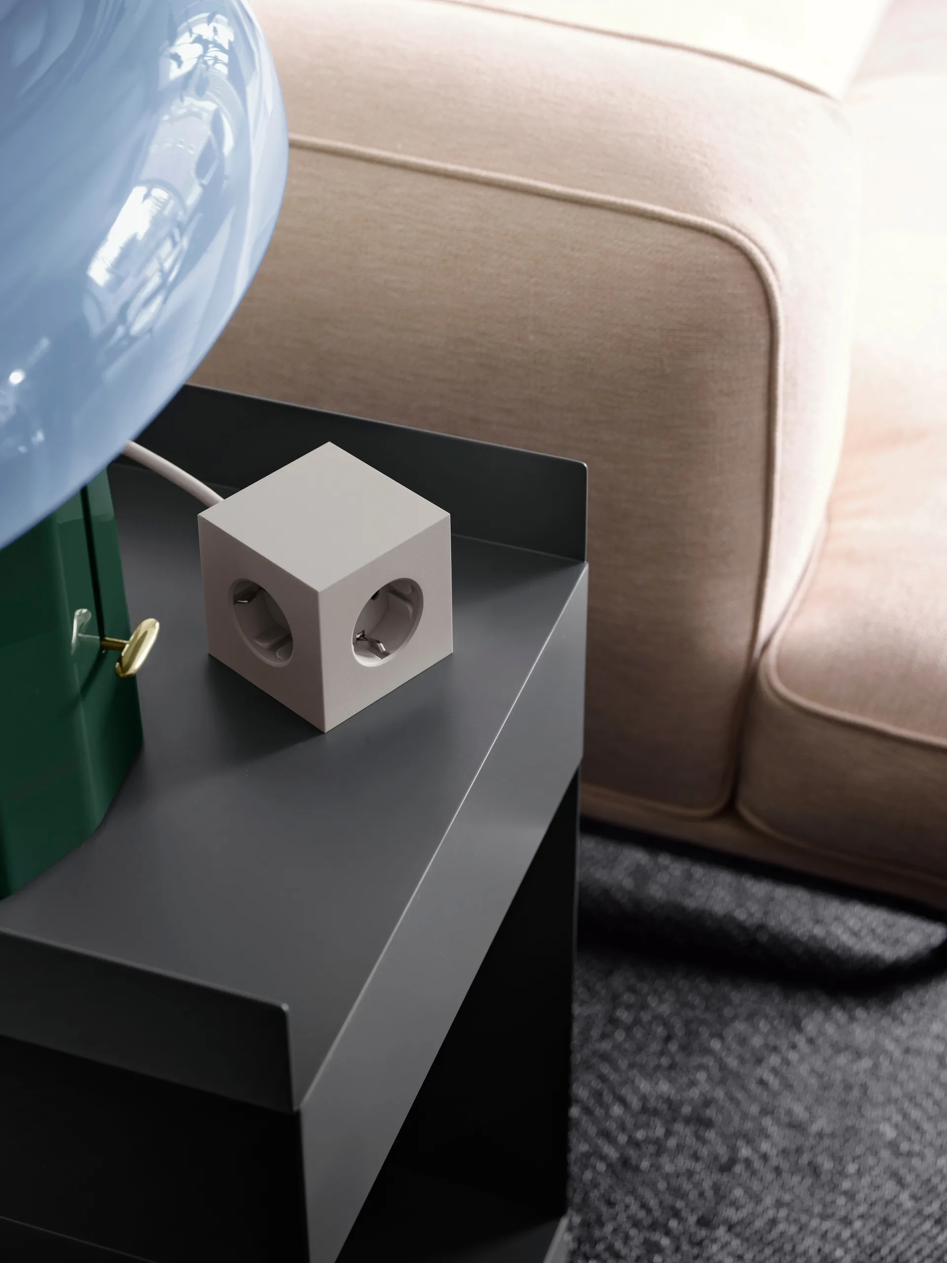 Square 1 power strip USB-C 30W 3 m, Nomad Sand Avolt