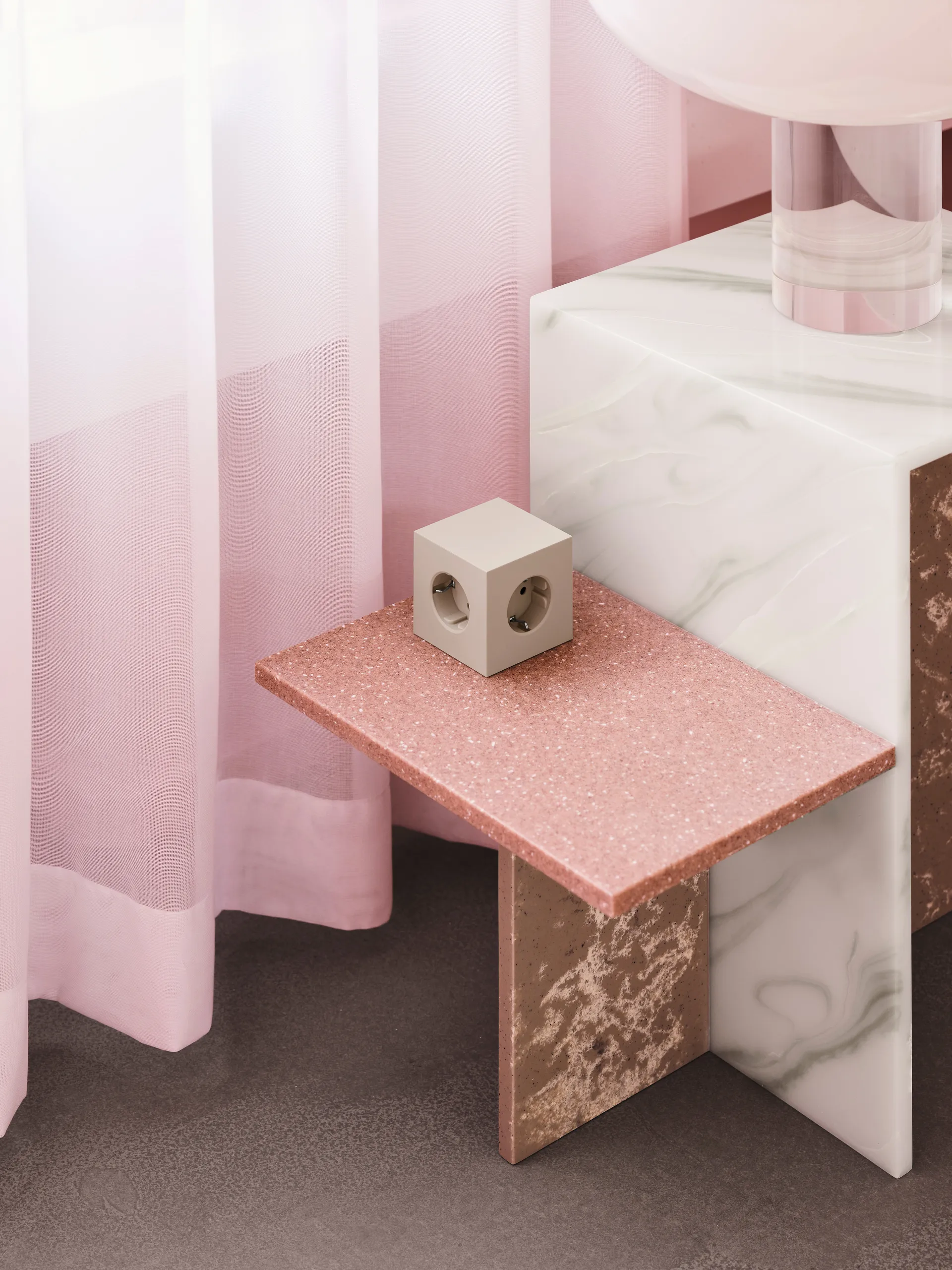 Square 1 power strip USB-C 30W 3 m, Nomad Sand Avolt