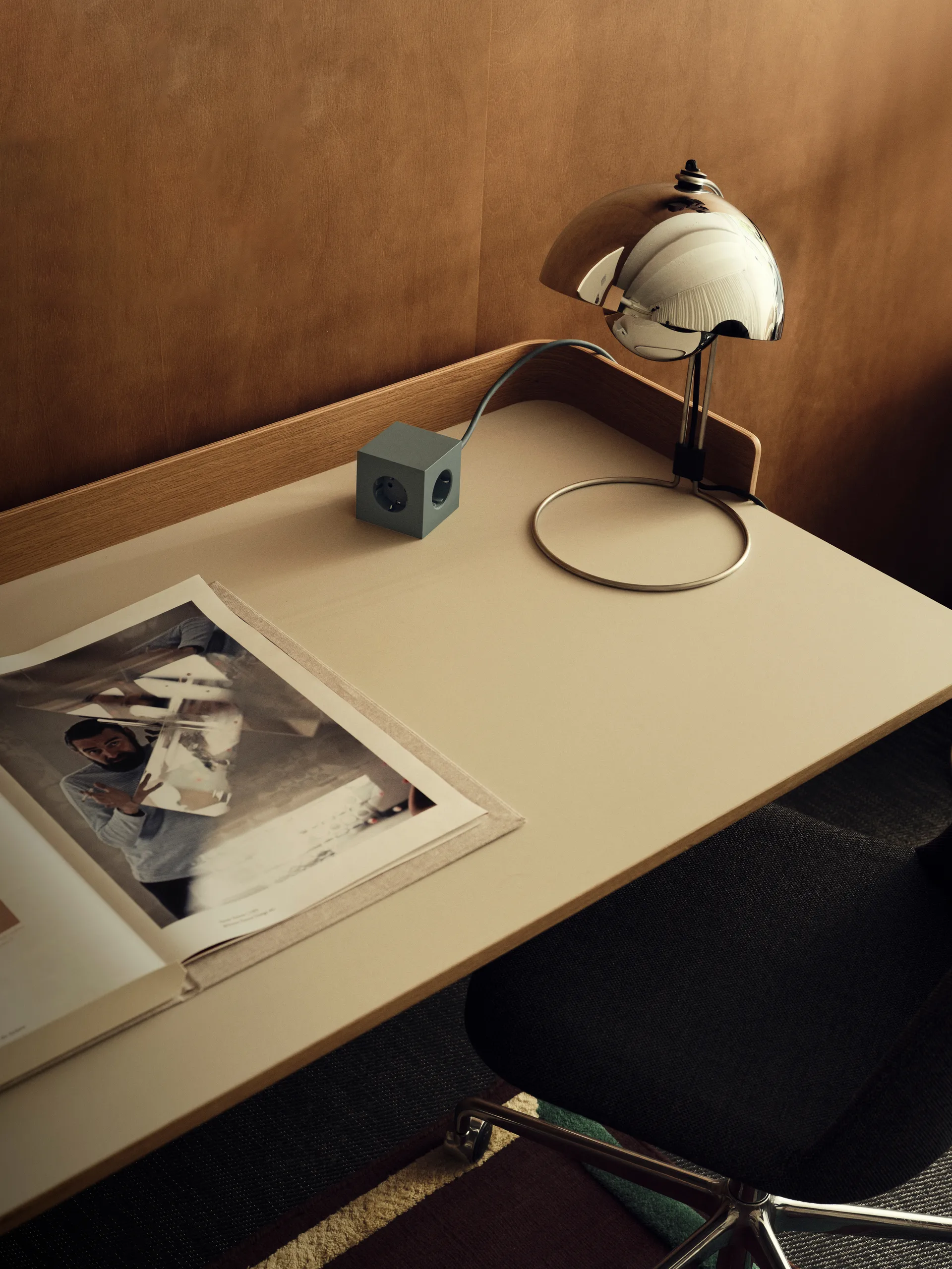 Square 1 power strip USB-C 30W 3 m, Oak Green Avolt