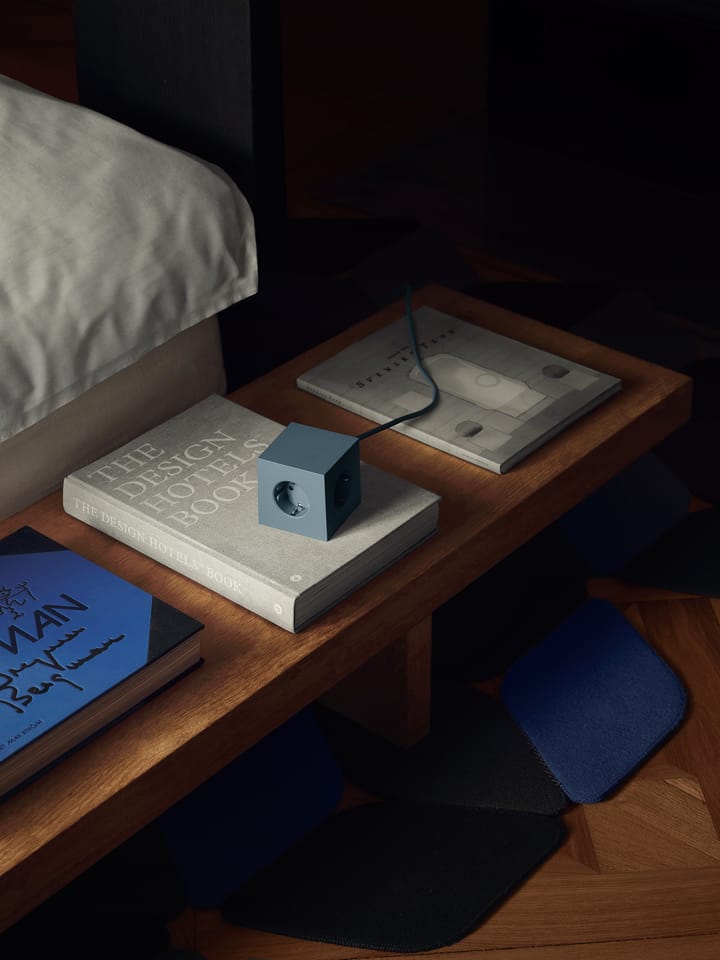 Square 1 power strip USB-C 30W 3 m, Shark Blue Avolt