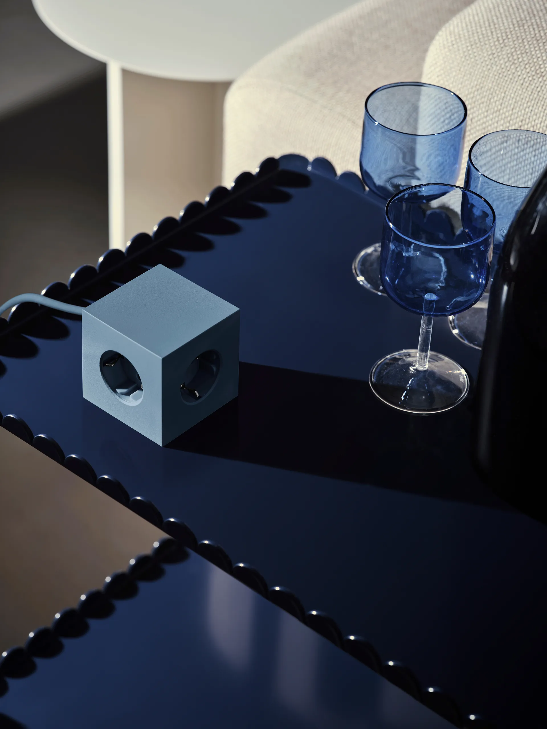 Square 1 power strip USB-C 30W 3 m, Shark Blue Avolt