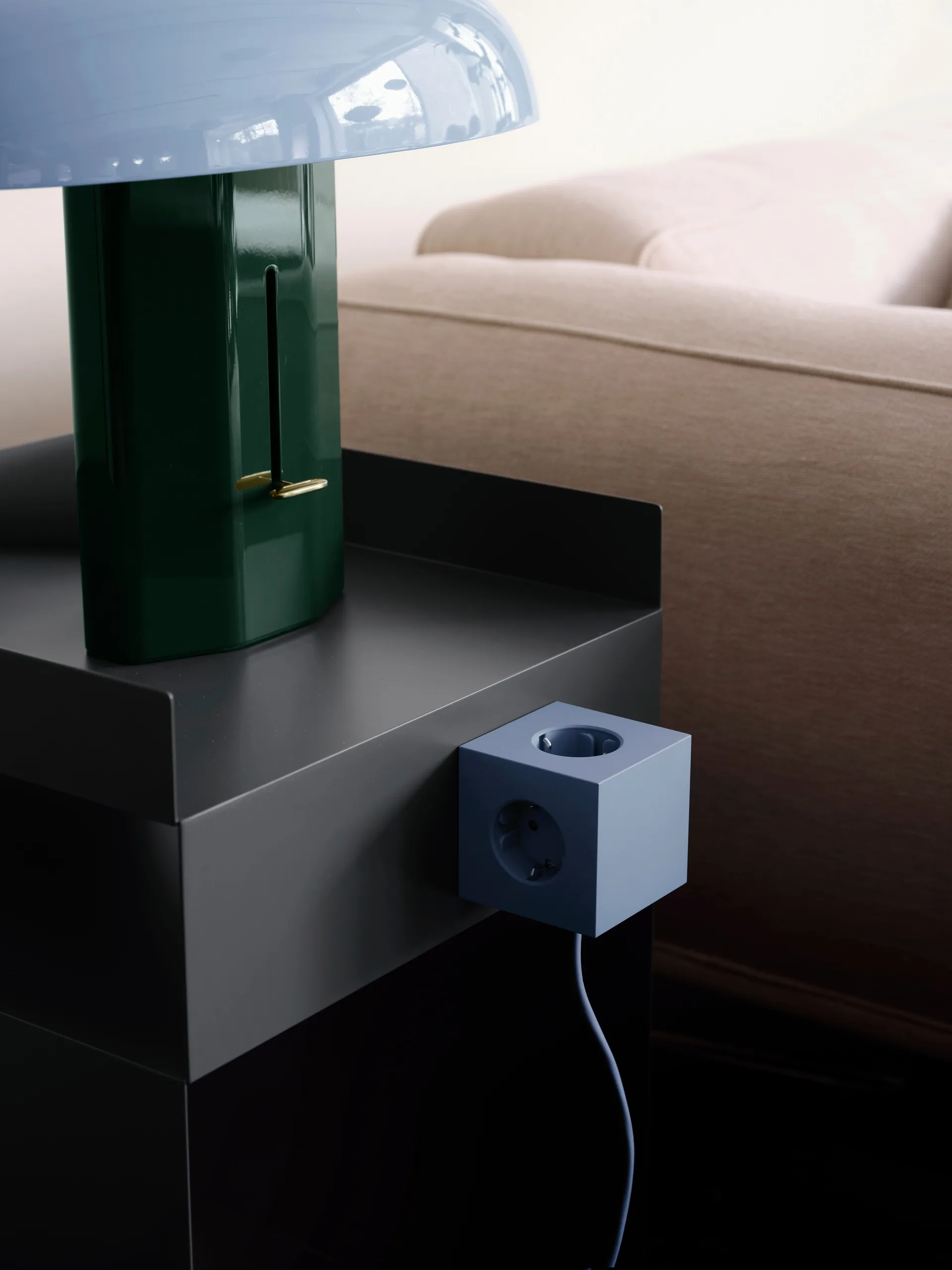 Square 1 power strip USB-C 30W 3 m, Shark Blue Avolt