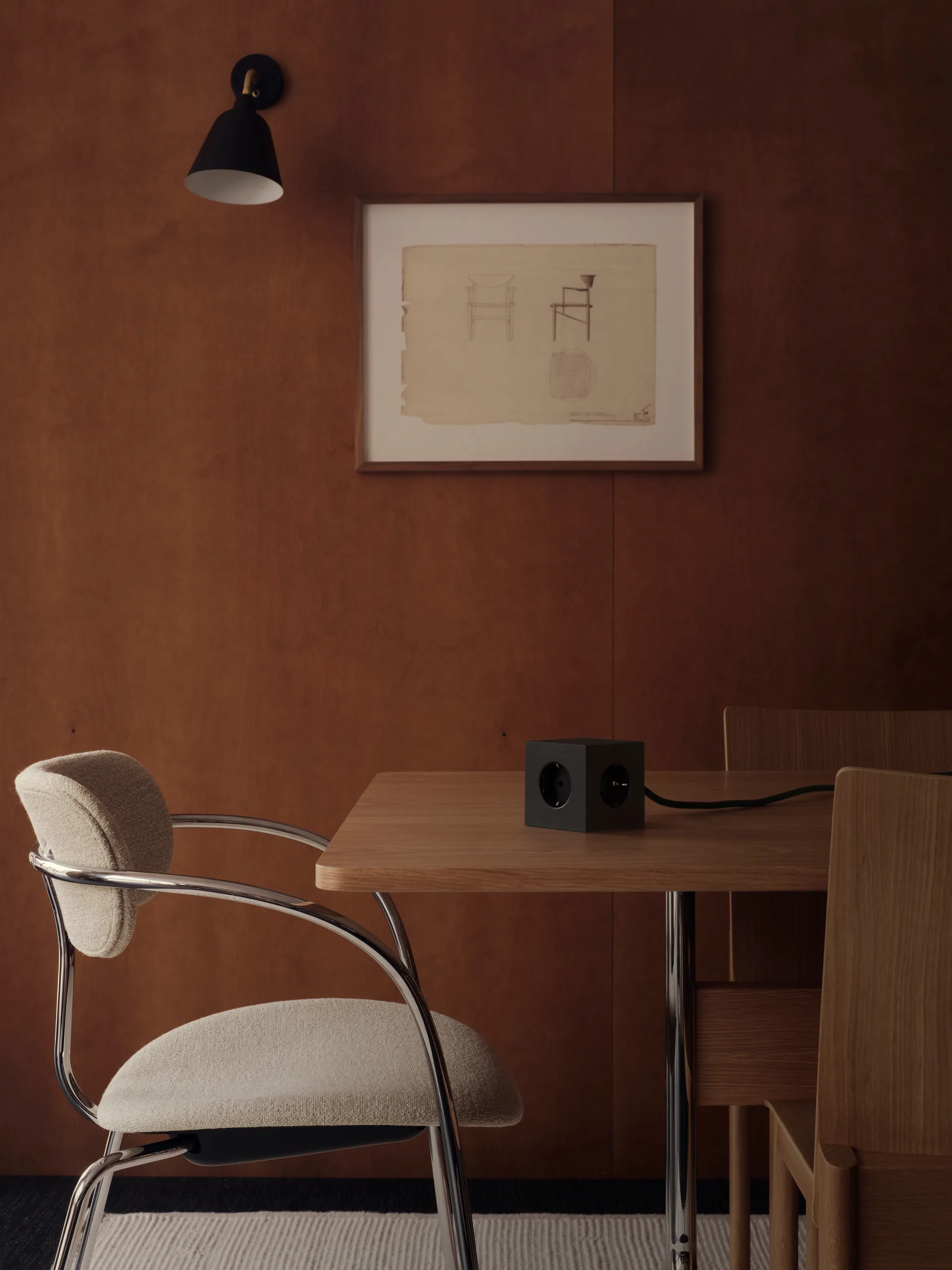 Square 1 power strip USB-C 30W 3 m, Stockholm Black Avolt