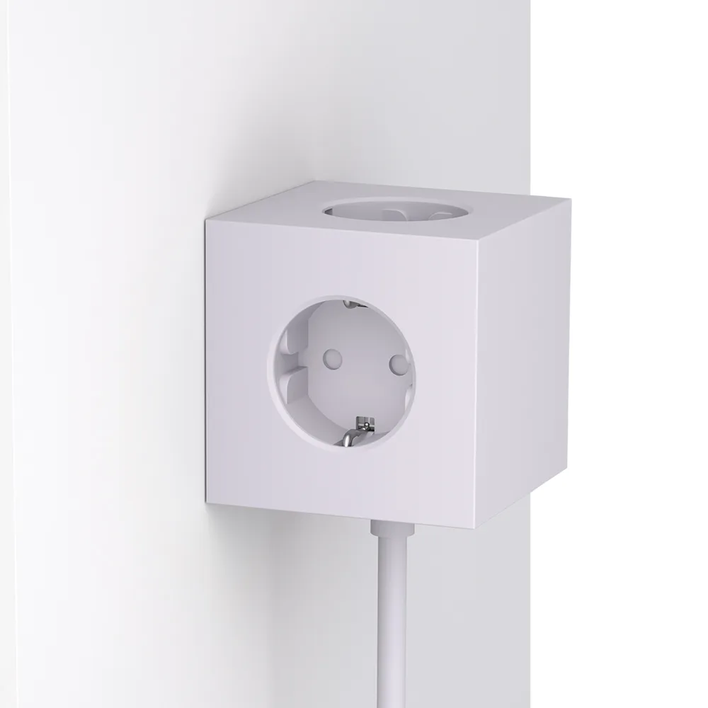 Square 1 socket, Gotland grey Avolt