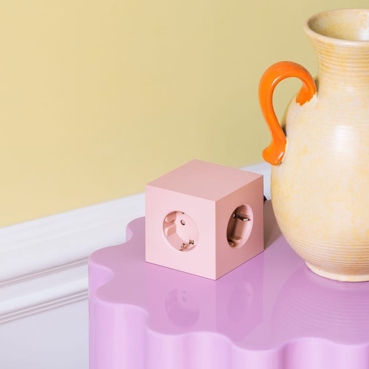 Square 1 socket, Old pink Avolt