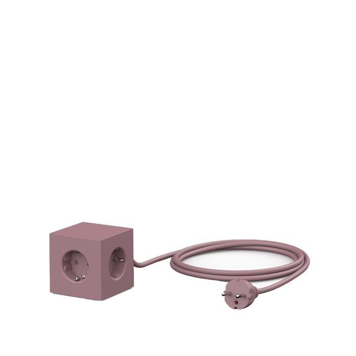 Square 1 socket, Rusty red Avolt