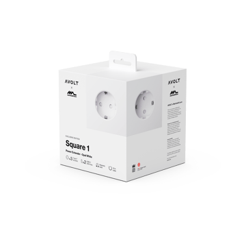 Square 1 socket USB-C 30W 1.8 m - White Martinelli Luce edition - Avolt