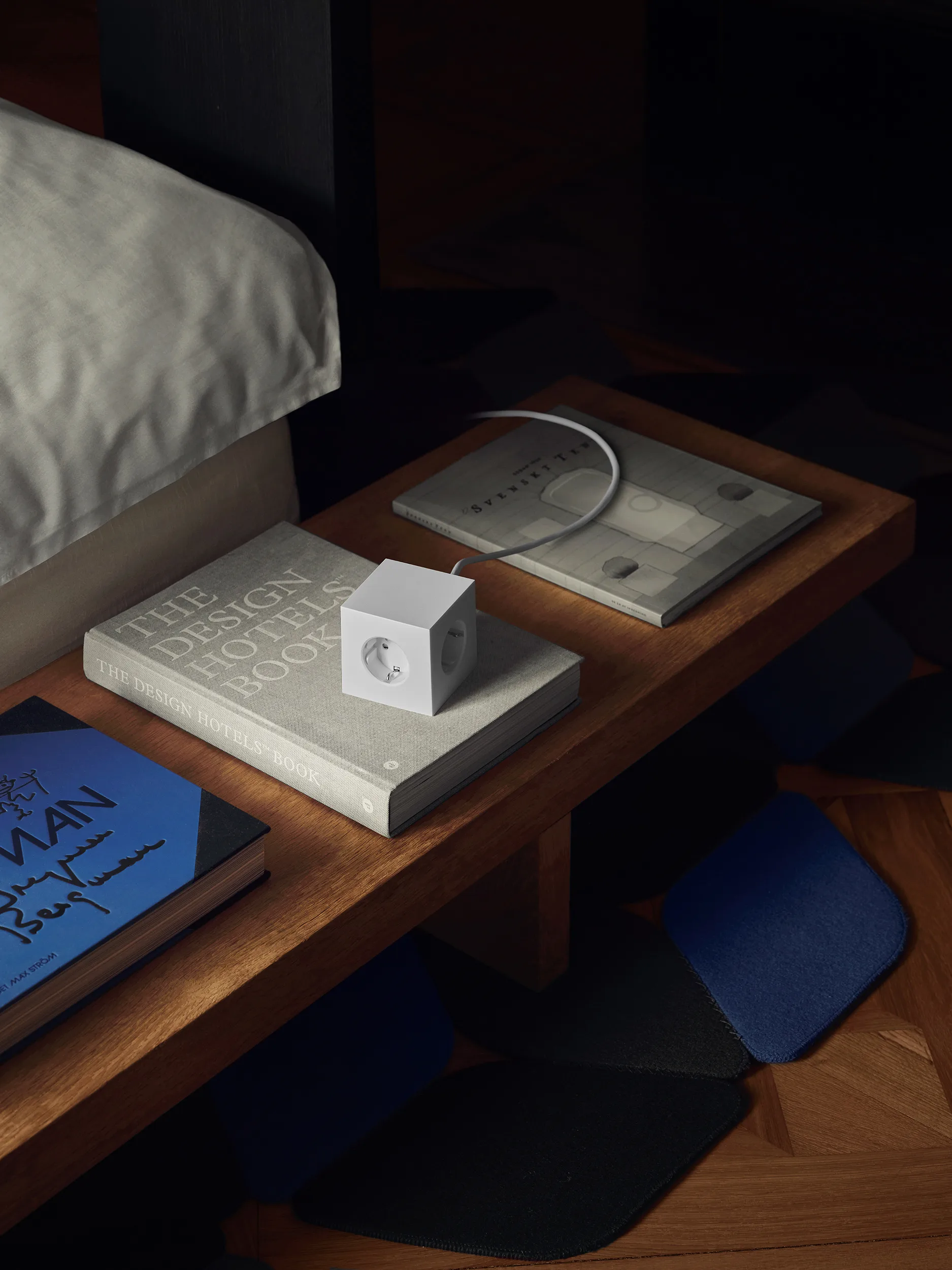 Square 1 socket USB-C 30W 1.8 m, White Martinelli Luce edition Avolt