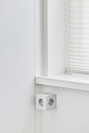 Square 1 socket USB-C 30W 1.8 m - White Martinelli Luce edition - Avolt