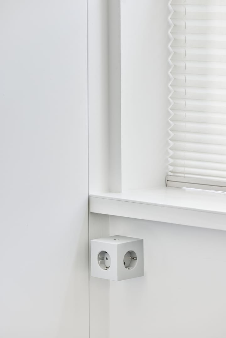 Square 1 socket USB-C 30W 1.8 m, White Martinelli Luce edition Avolt